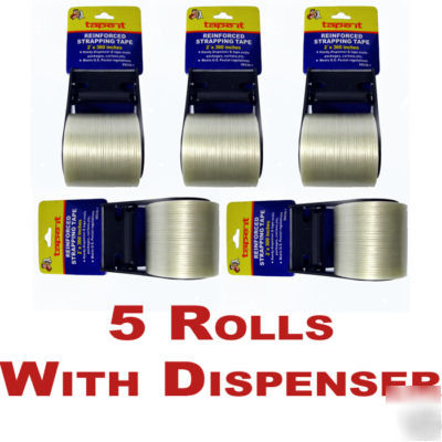 New 5 rolls strapping tape 2