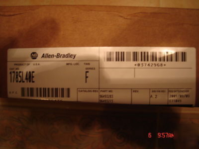 New factory sealed allen bradley 1785-L40E series f new