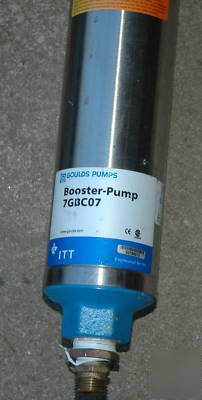 Nice used itt goulds pump 7GBC07 booster pump 3/4HP
