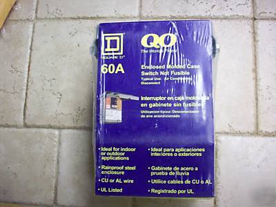 Square d 60A 2 pole 240VAC - a/c disconnect box QO200TR