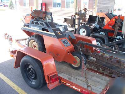 05 ditch witch 1820 trencher and 05 ditch witch trailer