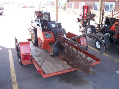 05 ditch witch 1820 trencher and 05 ditch witch trailer