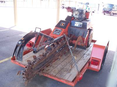 05 ditch witch 1820 trencher and 05 ditch witch trailer