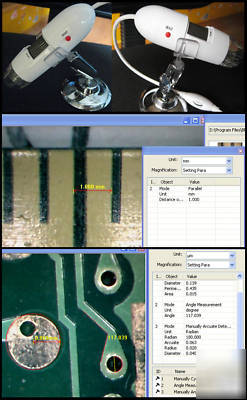 2.0MP usb digital microscope 600X &measurement software