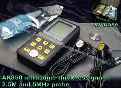 Ar 850 metal pvc glass ultrasonic thickness meter gauge