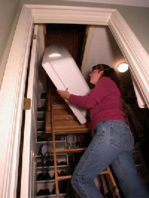 Draftcap- pulldown attic stair insulator / insulation