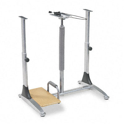 Ergo sit/stand workstation, steel base (box one)