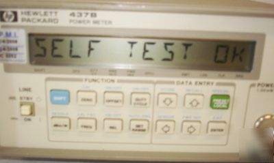 Hp / agilent 437B power meter w/ opt 02 * calibrated *