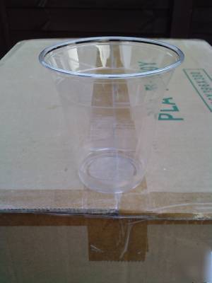 Job lot plastic recyclable 12OZ smoothie cups & lids