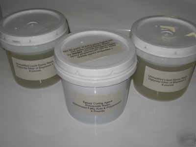 Liquid epoxy resin adhesive kit, 24 lbs, almost 3 gal. 