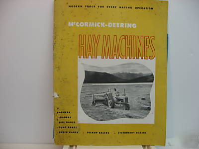 Mccormick deering hay machines farmall - sales manual
