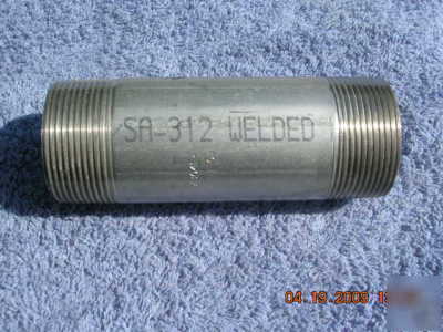 New stainless pipe nipple-sa-312 (304/304L) 1 1/2