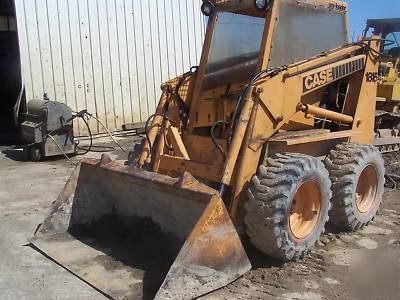 Case 1845 skid steer loader diesel machine tractor...