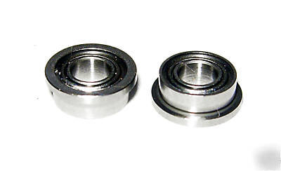 (10) FR144-zz flanged R144 bearings, 1/8 x 1/4
