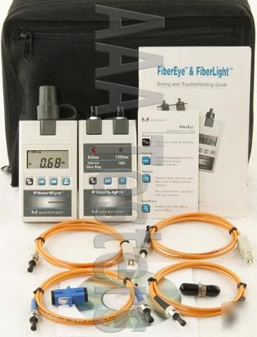 Fluke microtest fiberlight fibereye mm test kit fiber