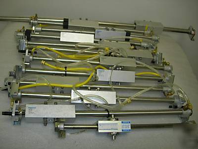 Lot of 12 festo rodless linear drive cylinders dgo