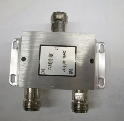 N female power splitter 380-2500MHZ one in two out