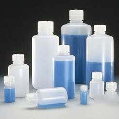 Nalge nunc boston round bottles, hdpe, narrow mouth