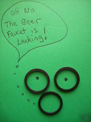 New standard draft beer faucet coupling washers (3)