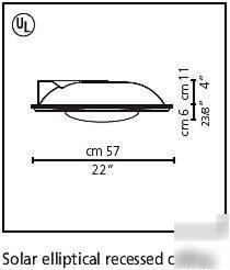 Recessed ceiling luminaire for indirect diffused fluore