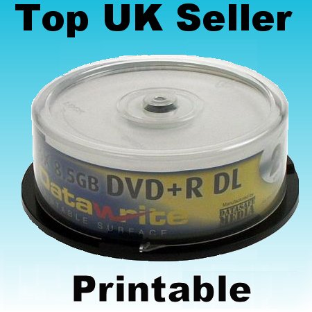 10 datawrite dvd+r dual layer dl disks 240MIN 8.5GB