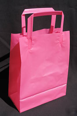 250 pcs hotpink (magenta) cub frosty handle gift bag