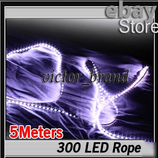 5M reel of 300 leds smd flexible led strip bright white