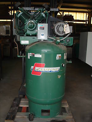 Air compressor champion 10 hp 120 gallon vertical tank 