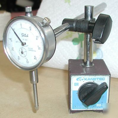 Dial indicator with magnetic base 0.001