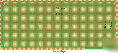 General purpos circuit board 4000PAD per hole 245X117MM