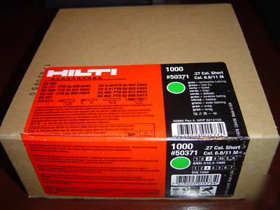 Hilti .27 caliber green shots (4 bxs total)