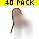 New nps 9201 (40 pk) beige vinyl upholstery stack chair