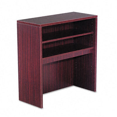 Valencia series open storage hutch mahogany