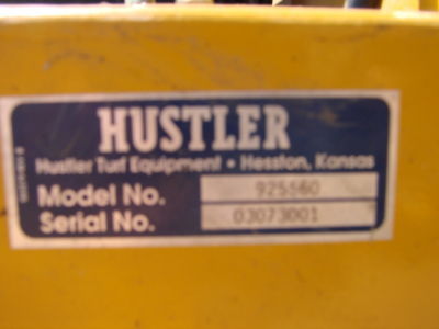 2003 john hustler 3400 ride on lawnmower
