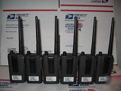 6 motorola spirit MV11C vhf business two way radios