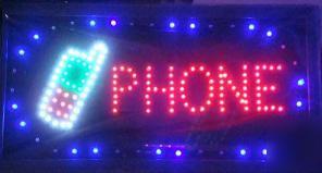 1PC phone neon led sign(open,coffee,pizza,sale,atm,nail