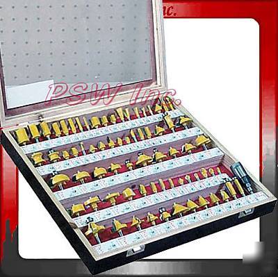 82 piece professional router bit set w/1/4' shank bt