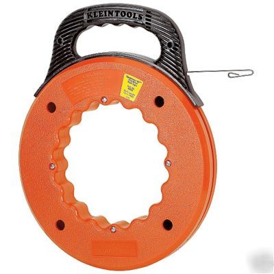 New klein tools flat-steel fish tape reel 120' 50211