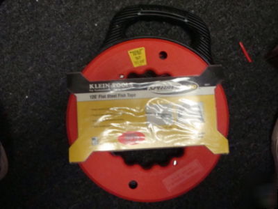 New klein tools flat-steel fish tape reel 120' 50211
