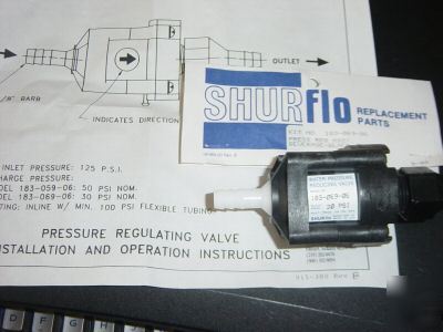 New pressure regulating valve by shur flo//// 