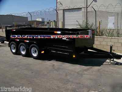 New sizzor lift hydraulic remote - 14' dump trailer