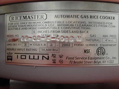 New town ricemaster rice cooker