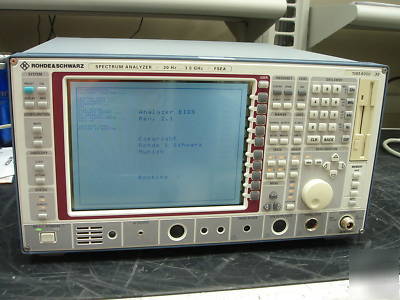 Rhode & schwarz rf spectrum analyzer