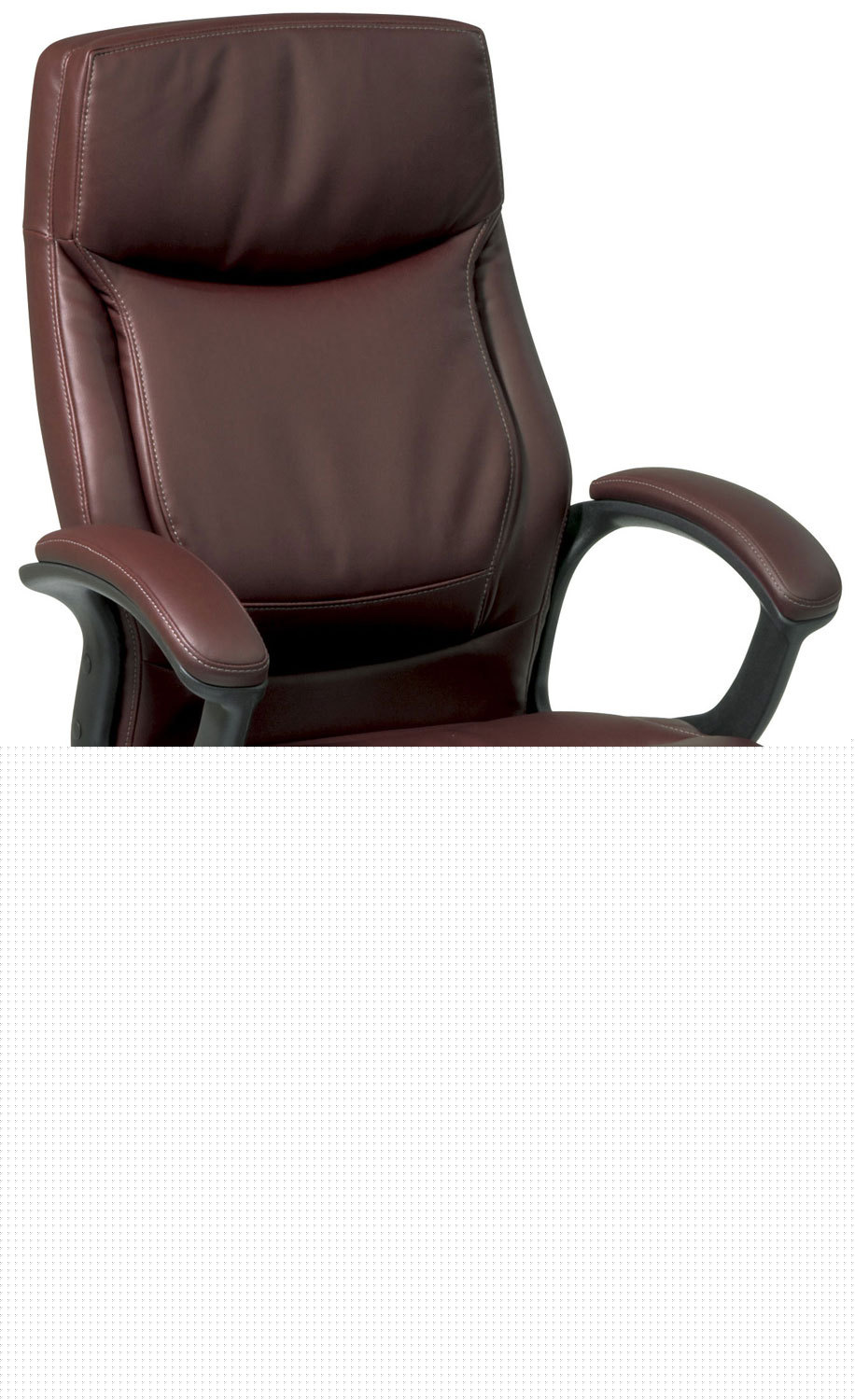 Executive high back mocha eco leather chair with lockin