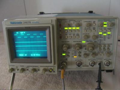 Tektronix 2467B 400 mhz oscilloscope w/manuals 