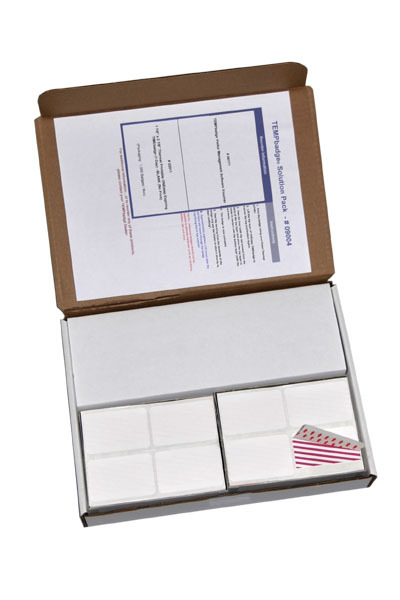 Temporary visitor badges - printable onestep kit 09004