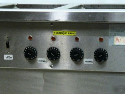 Used delfield 4 well hot steam table sh-4-nv good cond.