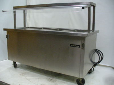 Used delfield 4 well hot steam table sh-4-nv good cond.