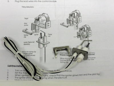 IG9500 for honeywell Q3400A1024 flame rod igniter