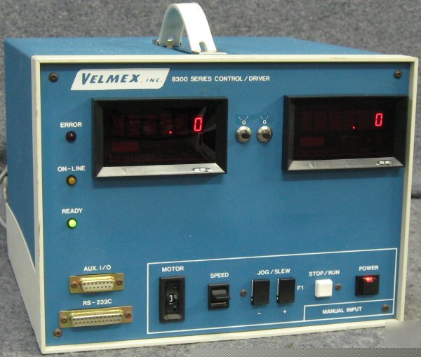 Velmex 8300 series stepping control/driver w/ unislide 